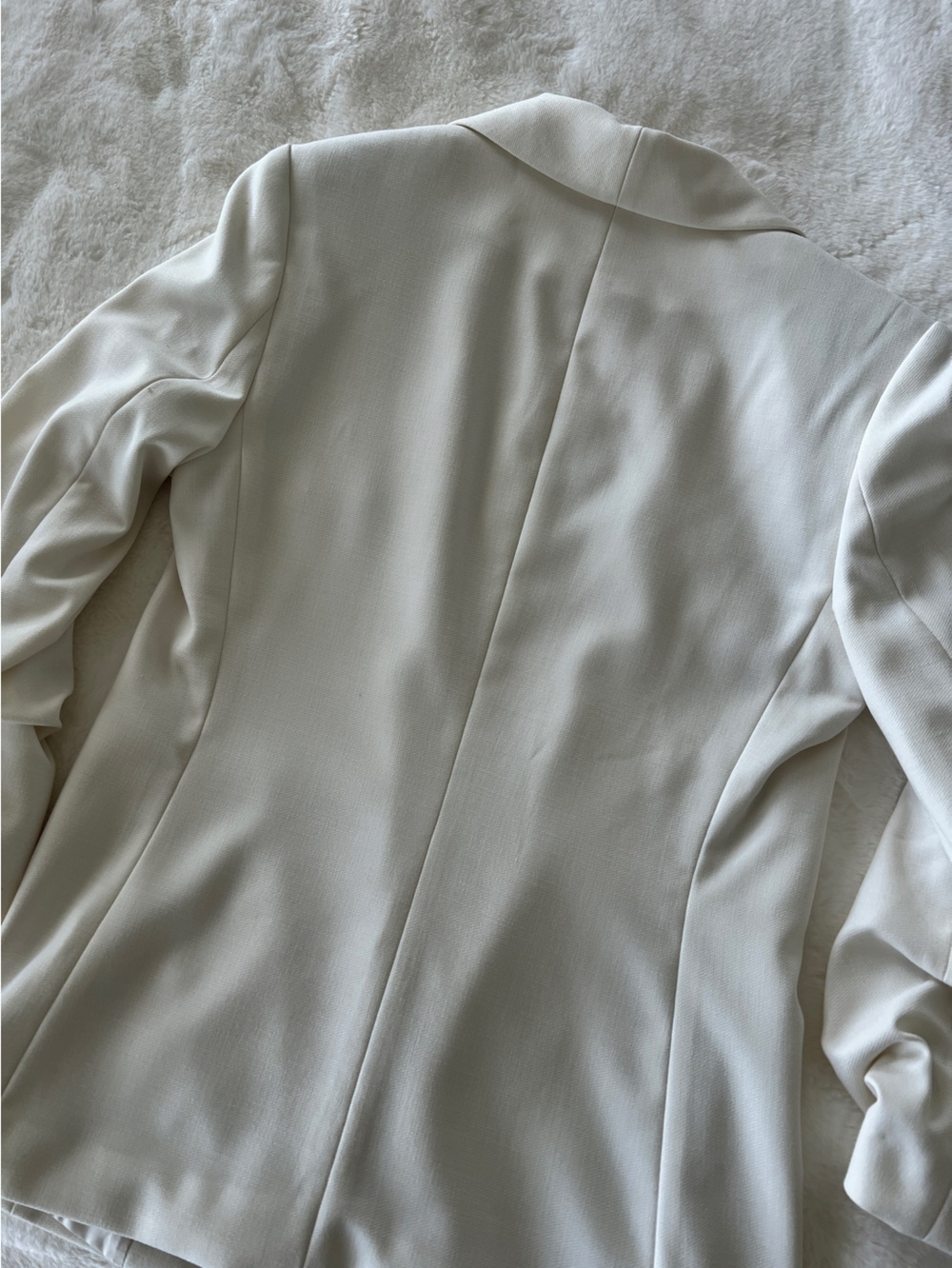 H&M Open Front Blazer with Ruched 3/4 Sleeves, Size XS - Picture 7 of 10